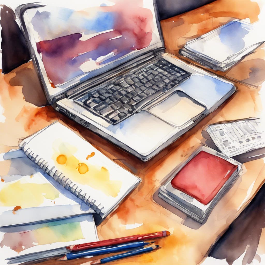 An AI-generated sketch of a hackspace collaboration space